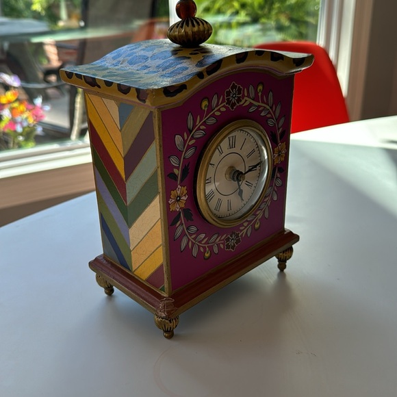 Mackenzie Childs desk clock - Picture 4 of 5